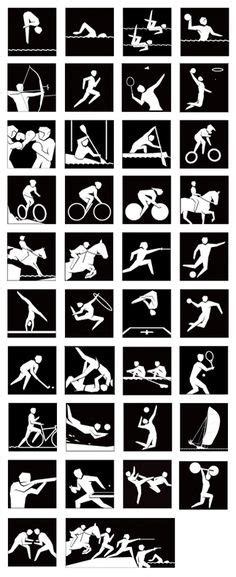symboles et pictogrammes les sports olympiques d été sport olympique olympique jeux olympiques