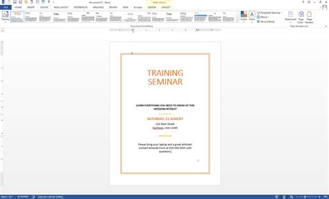 How To Create A Flyer Border In Microsoft Word