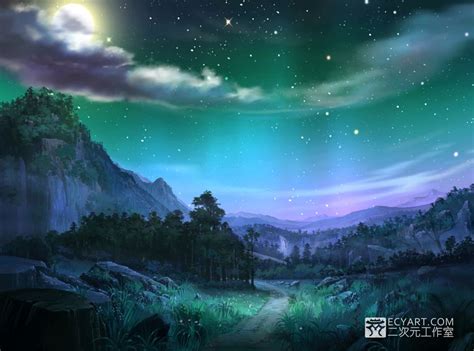 Night Sky By Ecystudio On Deviantart Night Art Fantasy Art