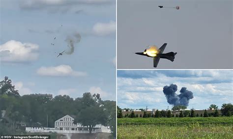 Pilots Eject Moments Before Plane Crashes During Michigan Air Show