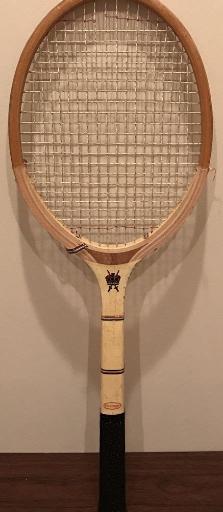 1950s Vintage Slazenger Super Wood Tennis Racquet Ball Medium 4 58