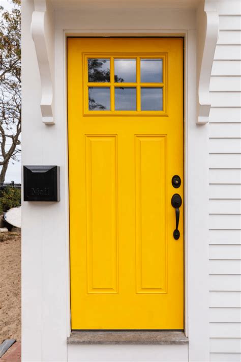 Yellow Front Door Love Remodeled