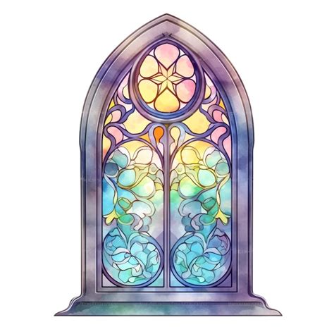 Premium Photo A Colorful Stained Glass Window With Rainbow Colors