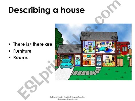 Esl English Powerpoints Describing A House