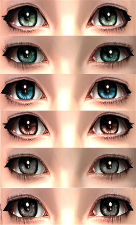 Mod The Sims Anime Inspired Eyes