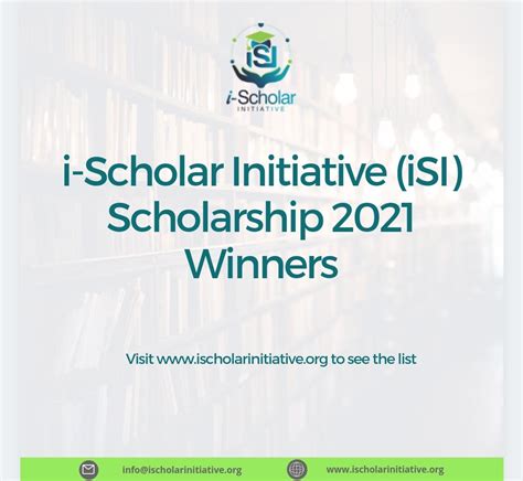 i-scholar 2021 scholarship winners | i-Scholar Initiative