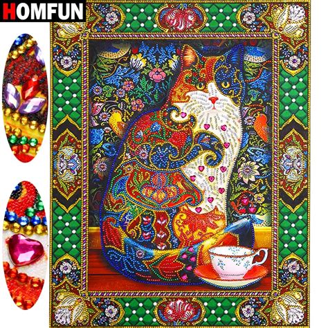 Buy Homfun Diamond Painting Animal Diy Diamond