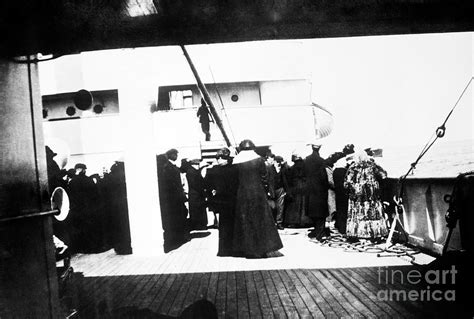 Titanic Survivors On The Carpathia Photograph By Library Of Congress