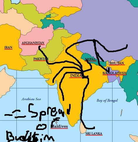 The Spread Of Buddhism India