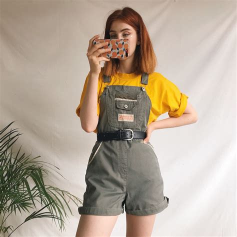 Adorable True Vintage Mini Dungarees Overalls Depop Retro Outfits Fashion Outfits Cute
