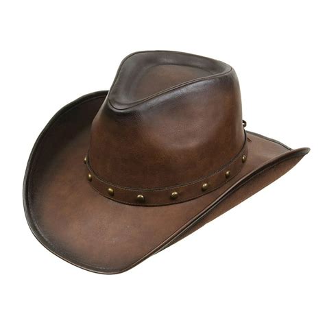 Kenny K Kenny K Mens Faux Leather Western Hat Dl10 Cowboy Style