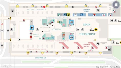 Atl Domestic Terminal Atlanta Airport South America Map Airport Map
