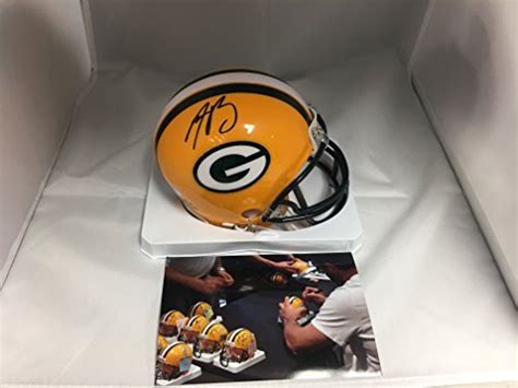 Aaron Rodgers Autographed Green Bay Packers Mini Helmet Certified Coa Hologram Munimoro Gob Pe