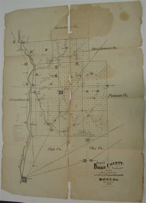 Parke County Indiana Map Flickr