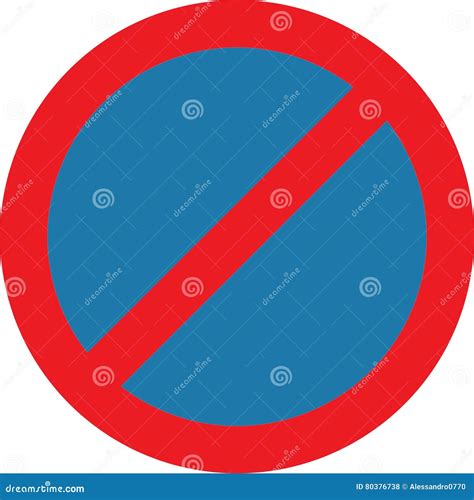 No Parking Sign Stock Illustration Illustration Of Restricted 80376738