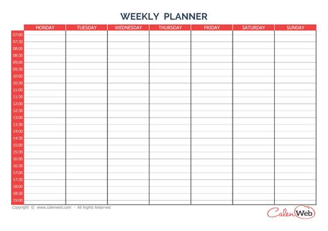 Sunday Through Saturday Calendar Calendar Printables For Sunday