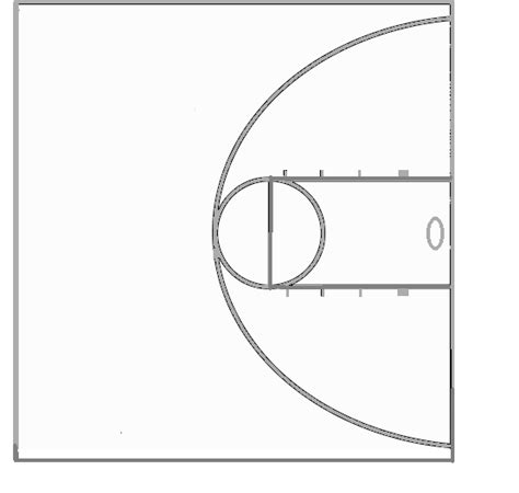 Blank Basketball Court Printable