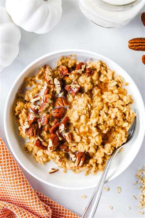 Easy Pumpkin Oatmeal Healthy Recipe Stovetop Or Microwave