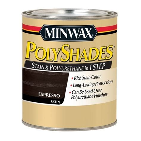 Minwax Polyshades Satin Espresso Oil Based Interior Stain Quart In