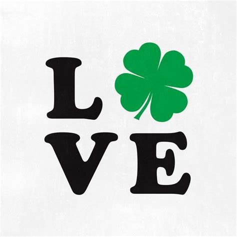Love Shamrock Svg File Irish Svg Shamrock St Patricks Day Etsy In
