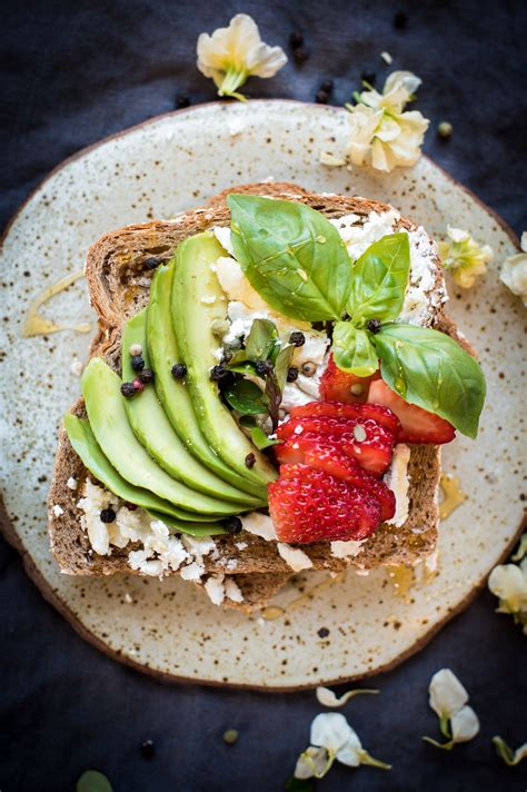 Avocado Goat Cheese Toast With Berries Two Ways