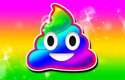 Rainbow Poo Poop Shit Emoji Magnet Or Sticker Ebay
