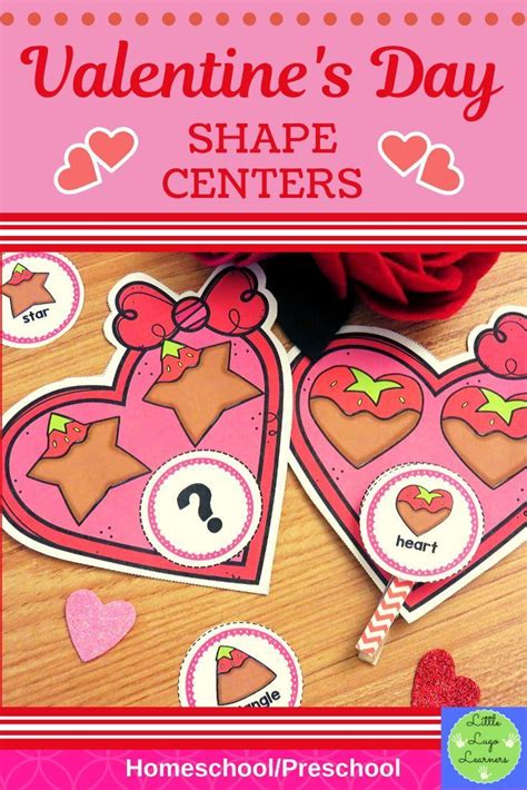 Valentines Day Shape Centers Preschool Circle Time Activities Shape