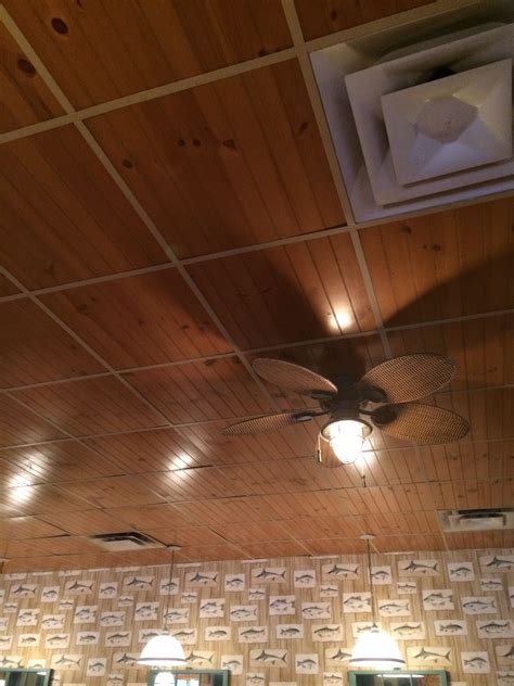 Suspended ceiling and false ceiling are other common names for this interior home project. Drop ceiling runners using ripped paneling. Very cool! I ...
