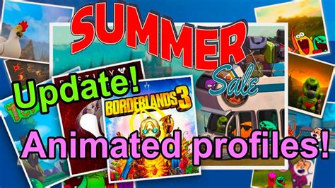 Steam Summer Sale 2020 Animated Profiles Update Youtube