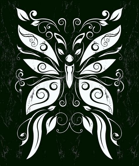 Farfalla Stilizzata Illustrazione Vettoriale Illustrazione Di Heraldic