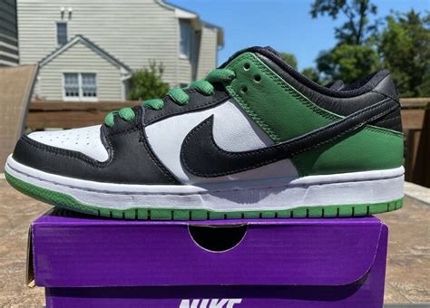 Check Out These Latest Images Of The “classic Green” Nike Dunk Low Sb