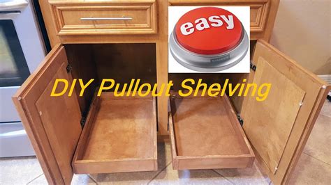 Sliding shelf can make the very model strolling so that currycomb heavy. DIY Pull-out sliding shelving Easy - YouTube