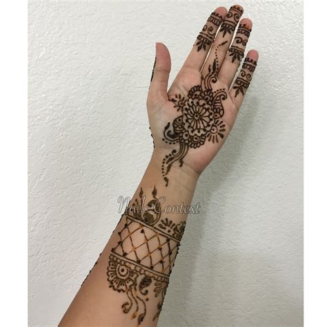 Nails Context Henna Series Palm Designs