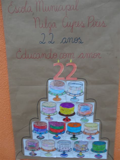 Cartaz Aniversário Da Escola