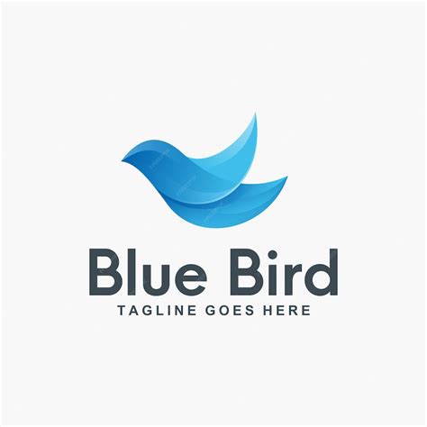 Premium Vector 3d Blue Bird Logo Design
