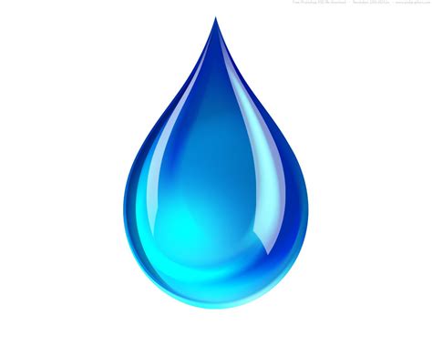 Psd Blue Water Droplet Icon Psdgraphics Water Droplets Water Drops