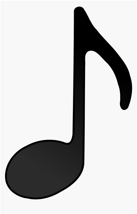 Quaver Note Music Eighth Sound Black And White Music Note Hd Png