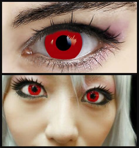 Gothic Red Vampire Halloween Contact Lenses 89997
