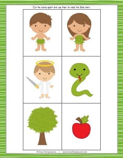Adam And Eve Printable Pack Futureflyingsaucers Object Lessons