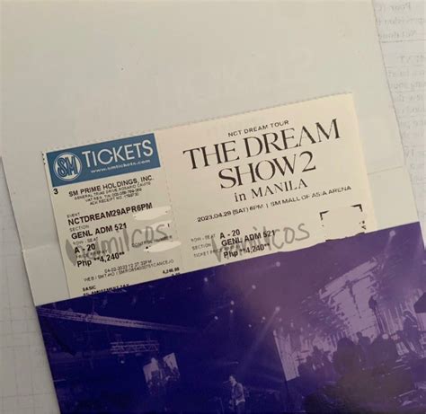 Nct Dream Tds2 The Dream Show Manila Tickets And Vouchers Event Tickets