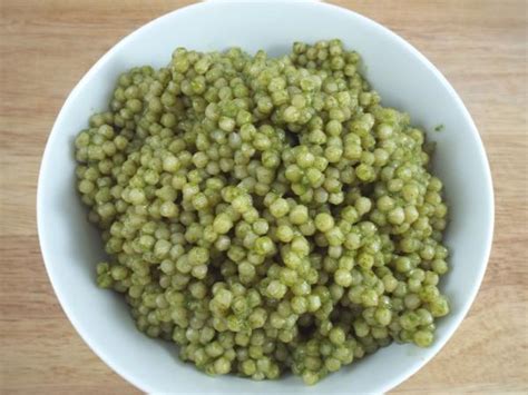 Can you make fluffy couscous in advance? Basil Pearl Couscous | YepRecipes.com