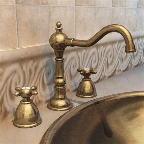 Bathroom vanities, modern bathroom faucets for your sink, shower head and tub. China Faucet/ Antique Gold-Plated Faucet/ Double Handle ...