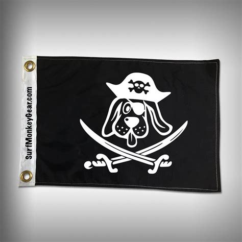 Dog Pirate Flag Marine Flag Boat Flag Surfmonkeygear