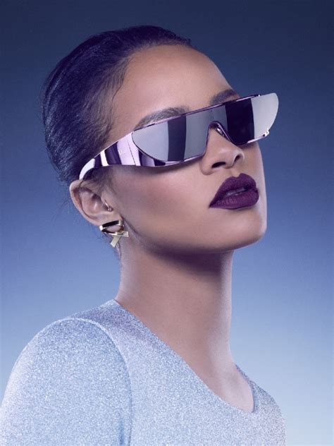 _if you love hanging out in the sun and looking cool while _on sunglasses day, get a new pair of shades because four eyes are always better than two. Rihanna Designs Sunglasses Collection for Dior | Fashion ...