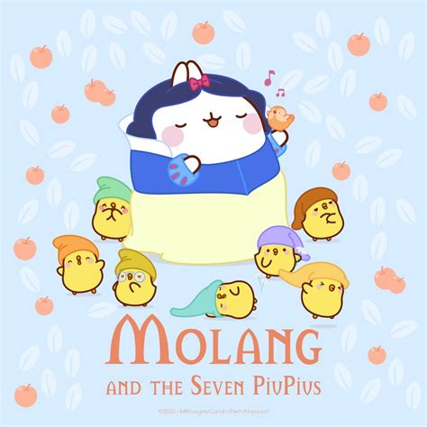 Molang Snow White Molang Molang Wallpaper Cute Cartoon Wallpapers