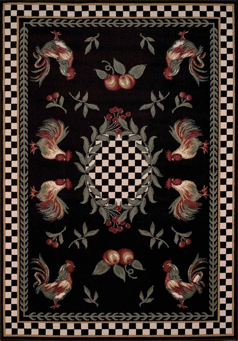 Rooster kitchen rugs are very unique and decorative. Country Floral Kitchen Area Rugs NEW Carpet Large 8x10 ...