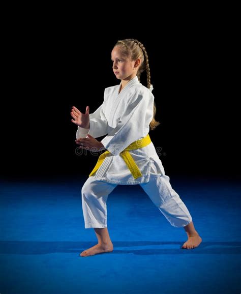Little Girl Martial Arts Fighter Stock Image Image Of Combative