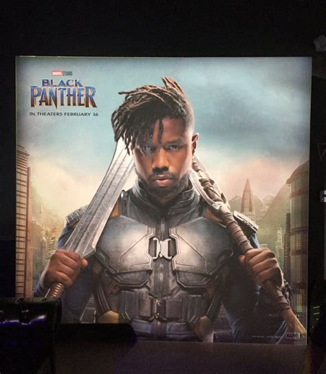 Killmonger Poster Black Panther Black Pather Marvel Cinematic
