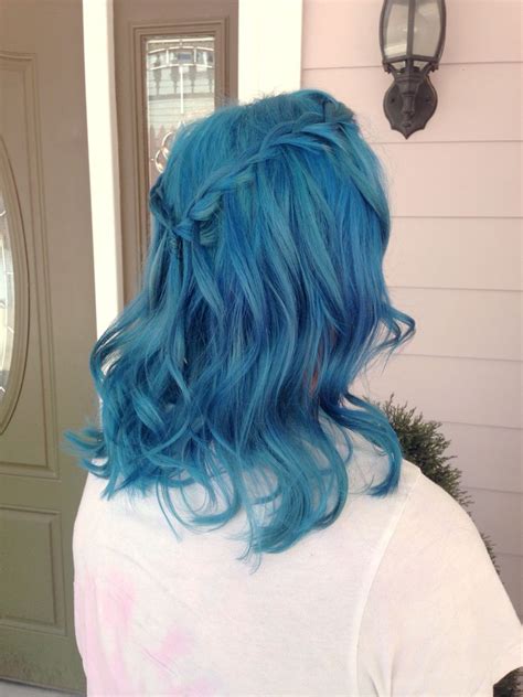 Mermaid Aqua Turquoise Real Blue Light Blue Hair With Pravana Neons