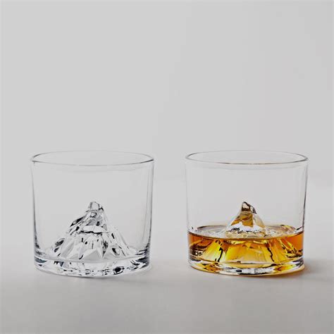 Matterhorn Glasses 2 Whiskey Glasses Drinking Accessories Whisky Glass